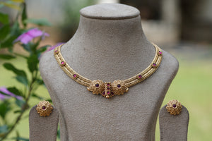 Antique Necklace Set (4-8394)(AK)