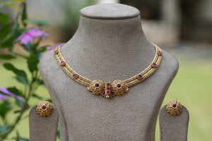 Kundan oxidised Necklace (4-7038)(R)( Offer piece)