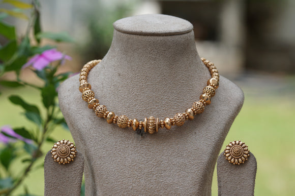 Antique Necklace Set (4-8401)(AK)