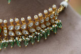 Kundan choker set (4-6321)(R)(preorder)