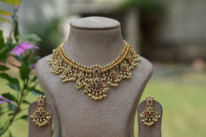 Antique Necklace Set (4-8399)(AK)