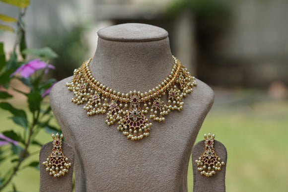 Antique Necklace Set (4-8399)(AK)