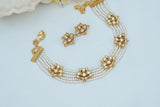 Kundan Necklace Set(4-7027)(R)