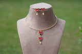 Kundan hasli necklace set (4-5961)(R)(INTRODUCTORY PRICE)