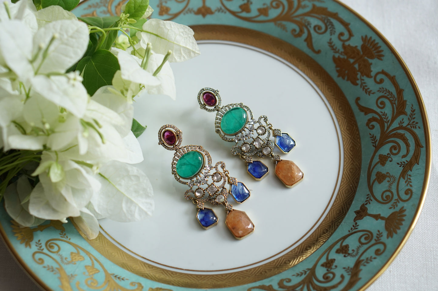 Polki Earrings (1-5495)(B)