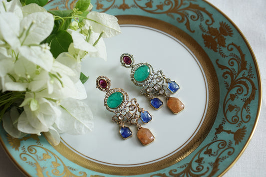 Polki Earrings (1-5495)(B)