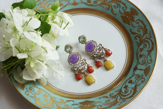 Polki Earrings (1-5496)(B)
