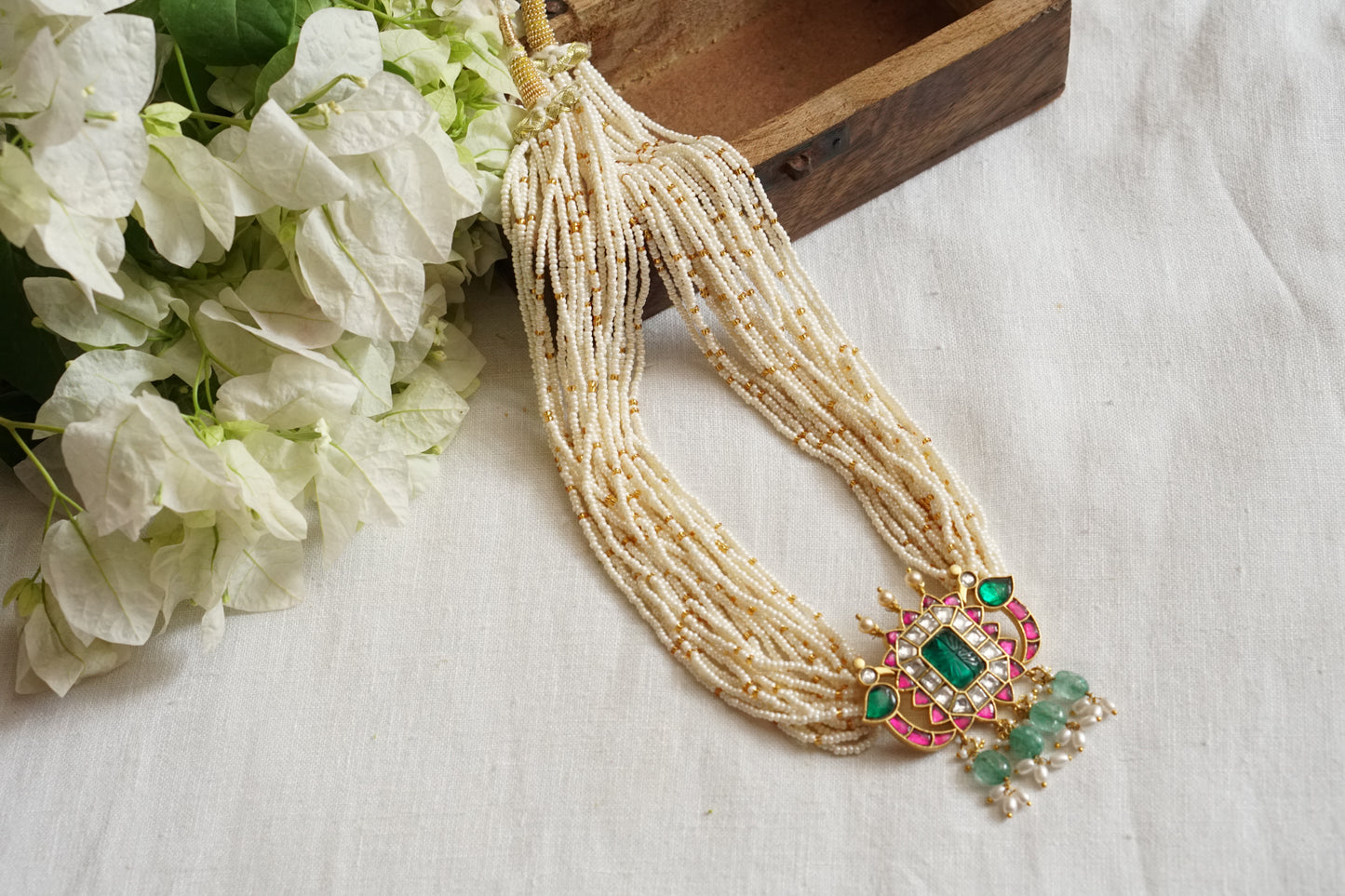 Kundan Necklace  (4-8133)(K)(preorder)