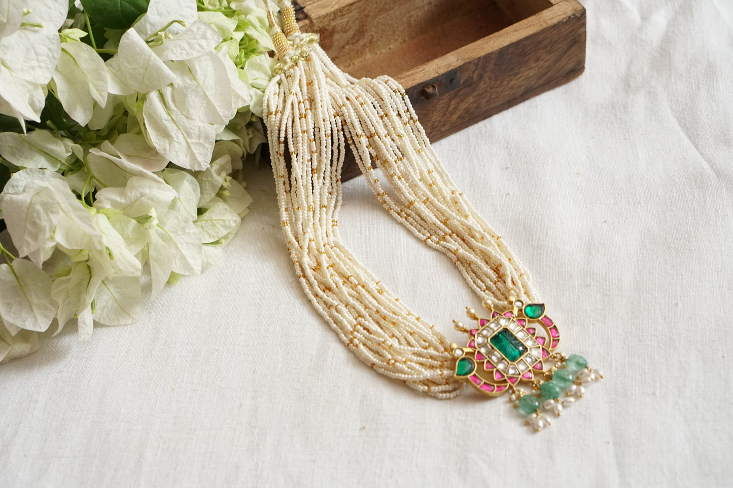 Kundan Necklace  (4-8133)(K)(preorder)
