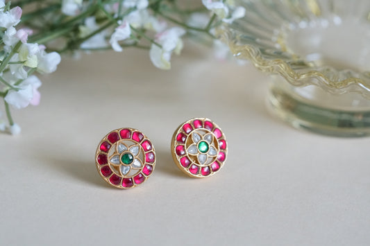 Kundan Studs (1-4560) (AK) - JEWELSTYLE