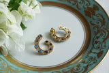 Blue Stone Earrings (1-5504)(B)