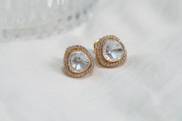 Polki stone earrings (1-3517)(B)