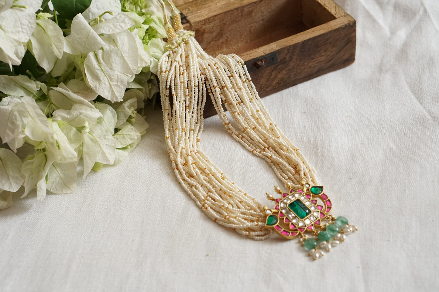 Kundan Necklace  (4-8133)(K)(preorder)