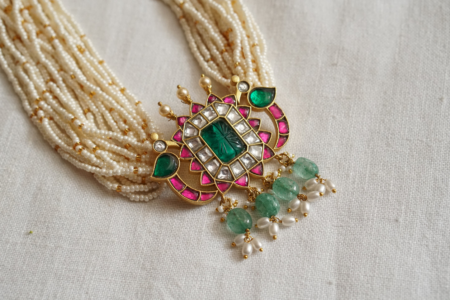 Kundan Necklace  (4-8133)(K)(preorder)