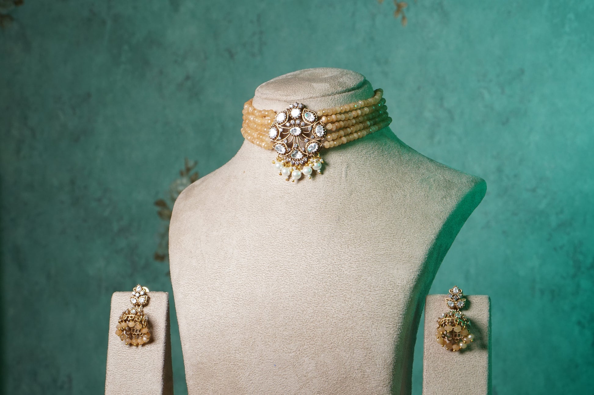 Polki Choker Set (4-8805)(B)(offer piece) - JEWELSTYLE