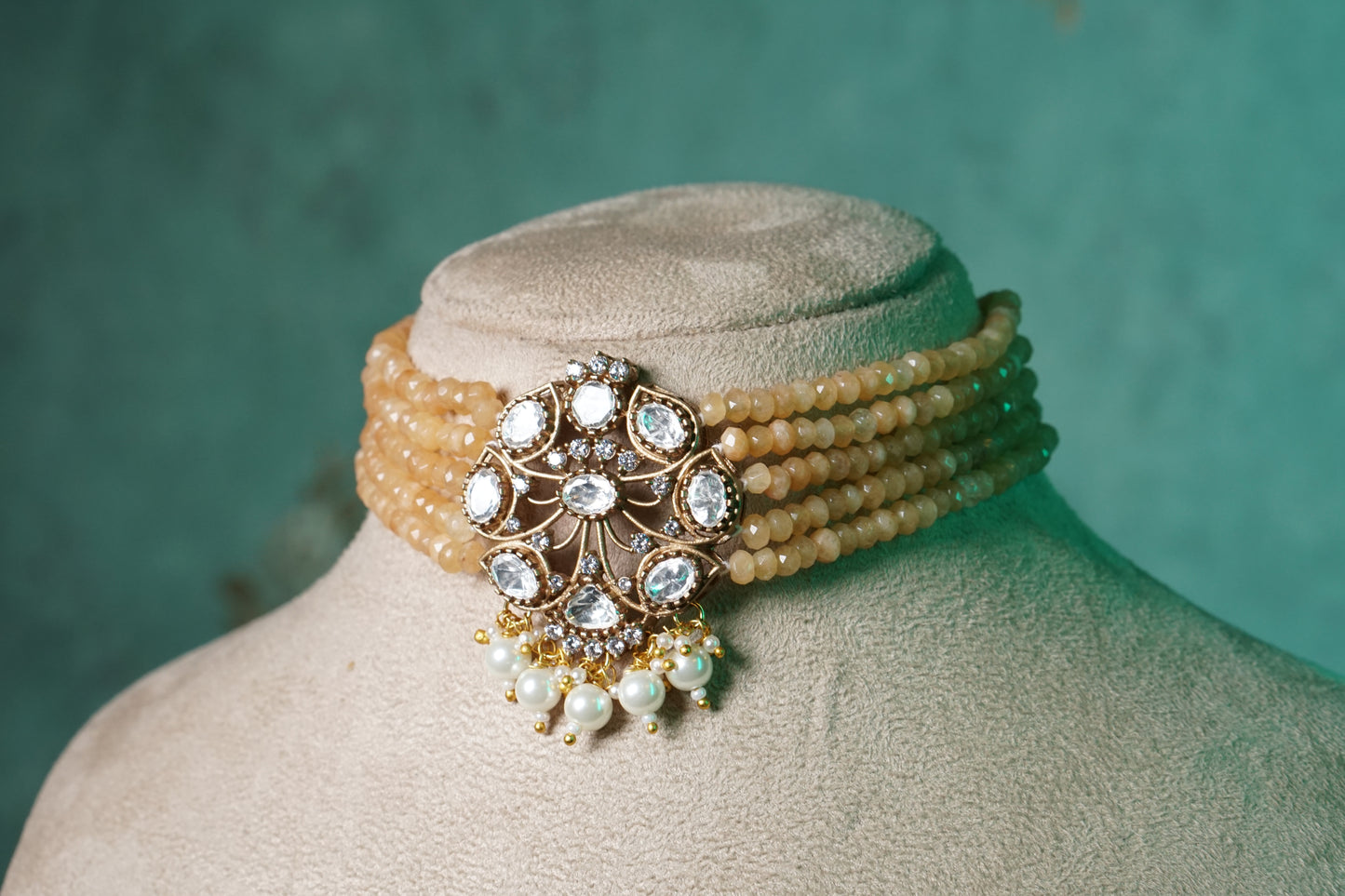 Polki Choker Set (4-8805)(B)(offer piece) - JEWELSTYLE
