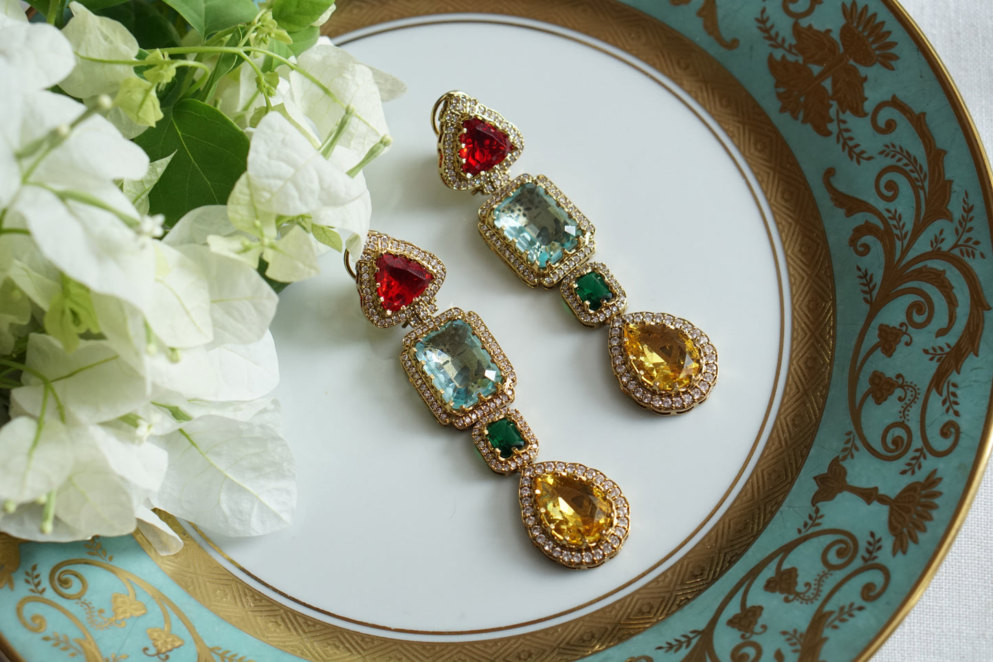 Polki Earrings (1-5497)(B)