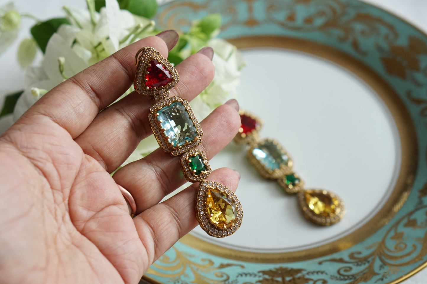 Polki Earrings (1-5497)(B)