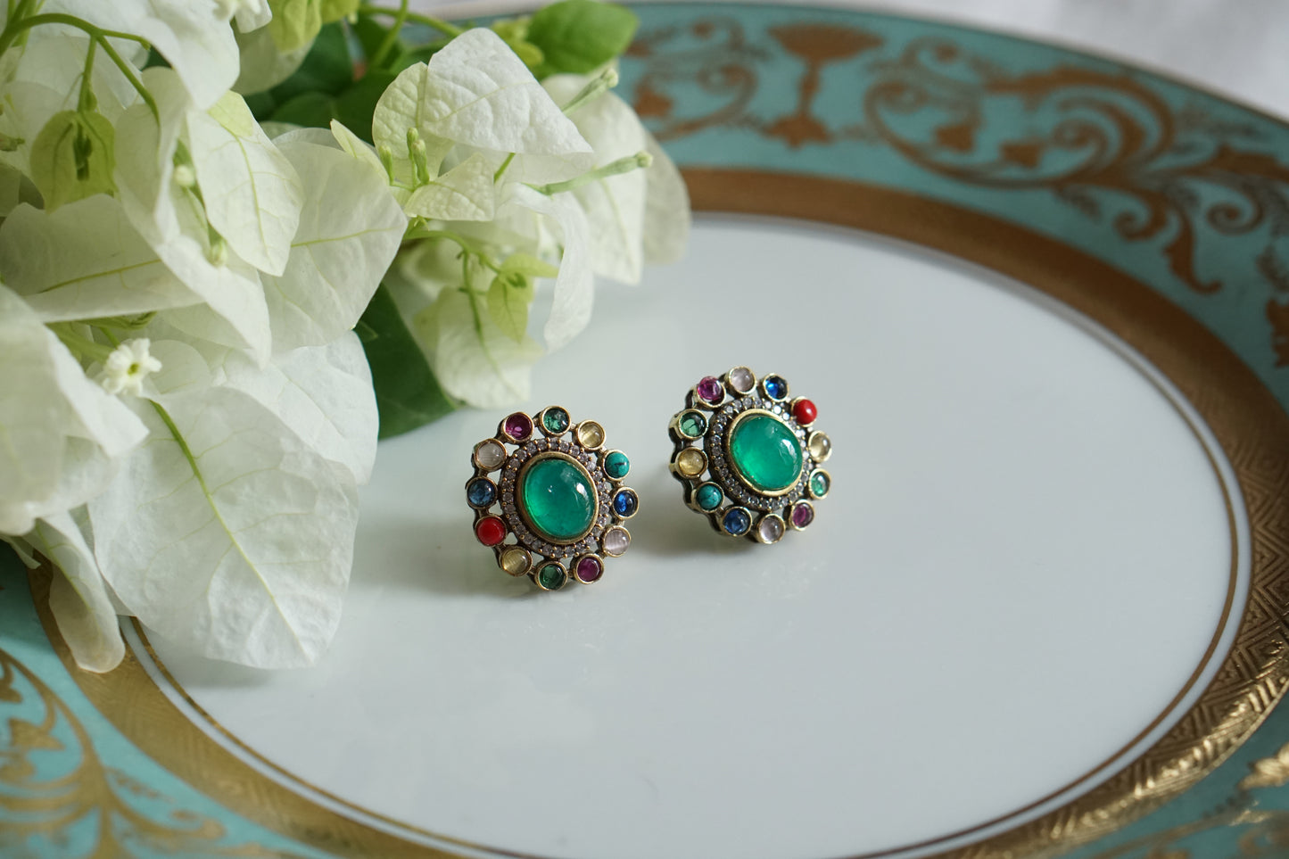 Multi stone Studs (1-5503)(B)