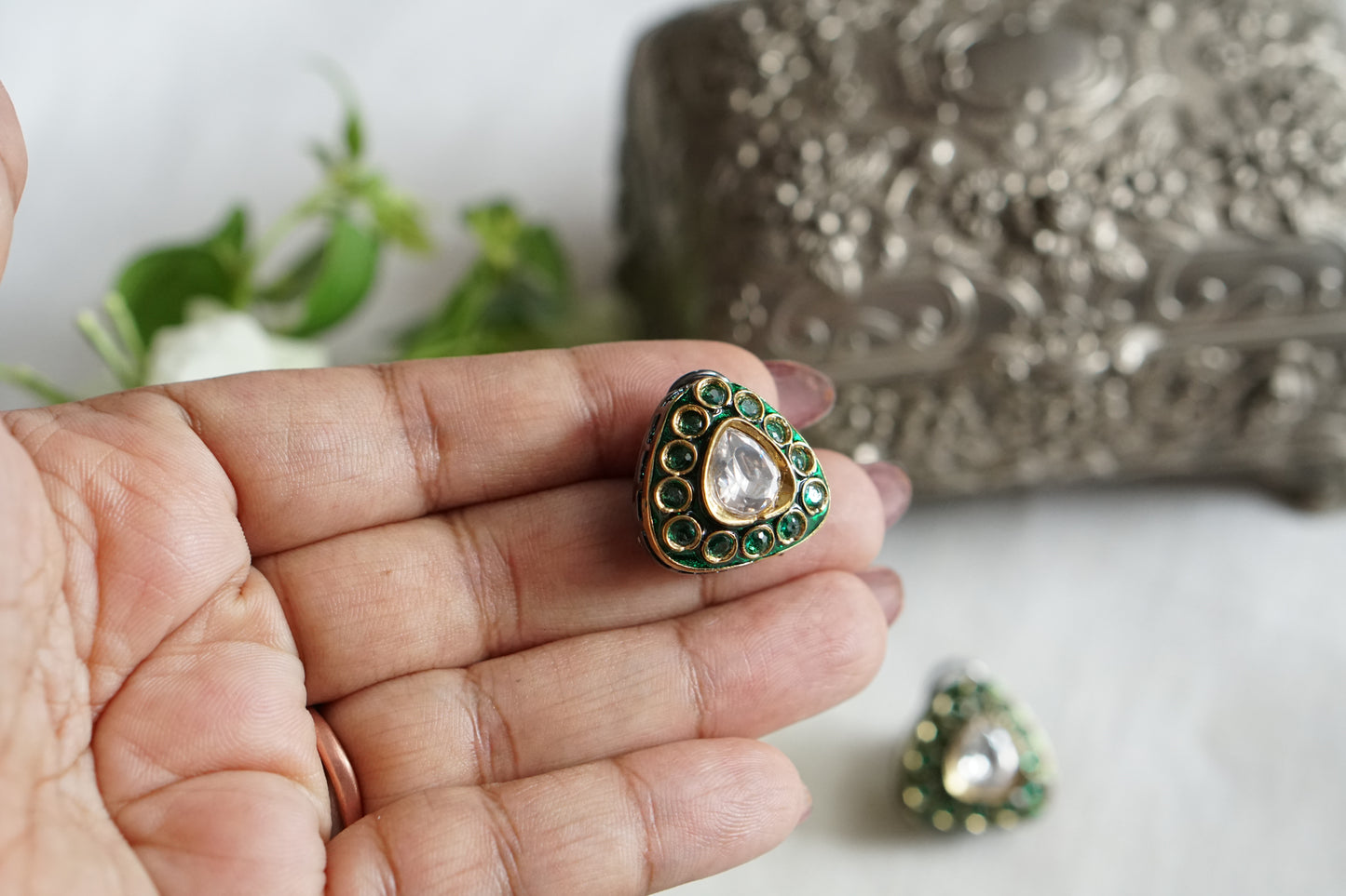 Polki Studs (1-5501)(B)