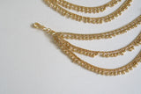 Gold beads Earchain (9-256) (AK)