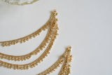 Gold beads Earchain (9-256) (AK)