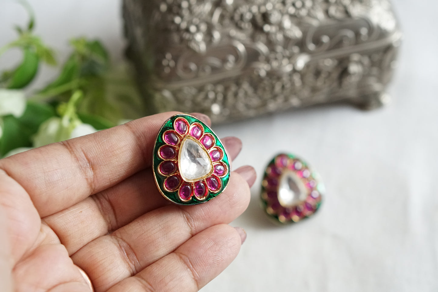 Polki Studs (1-5499)(B)