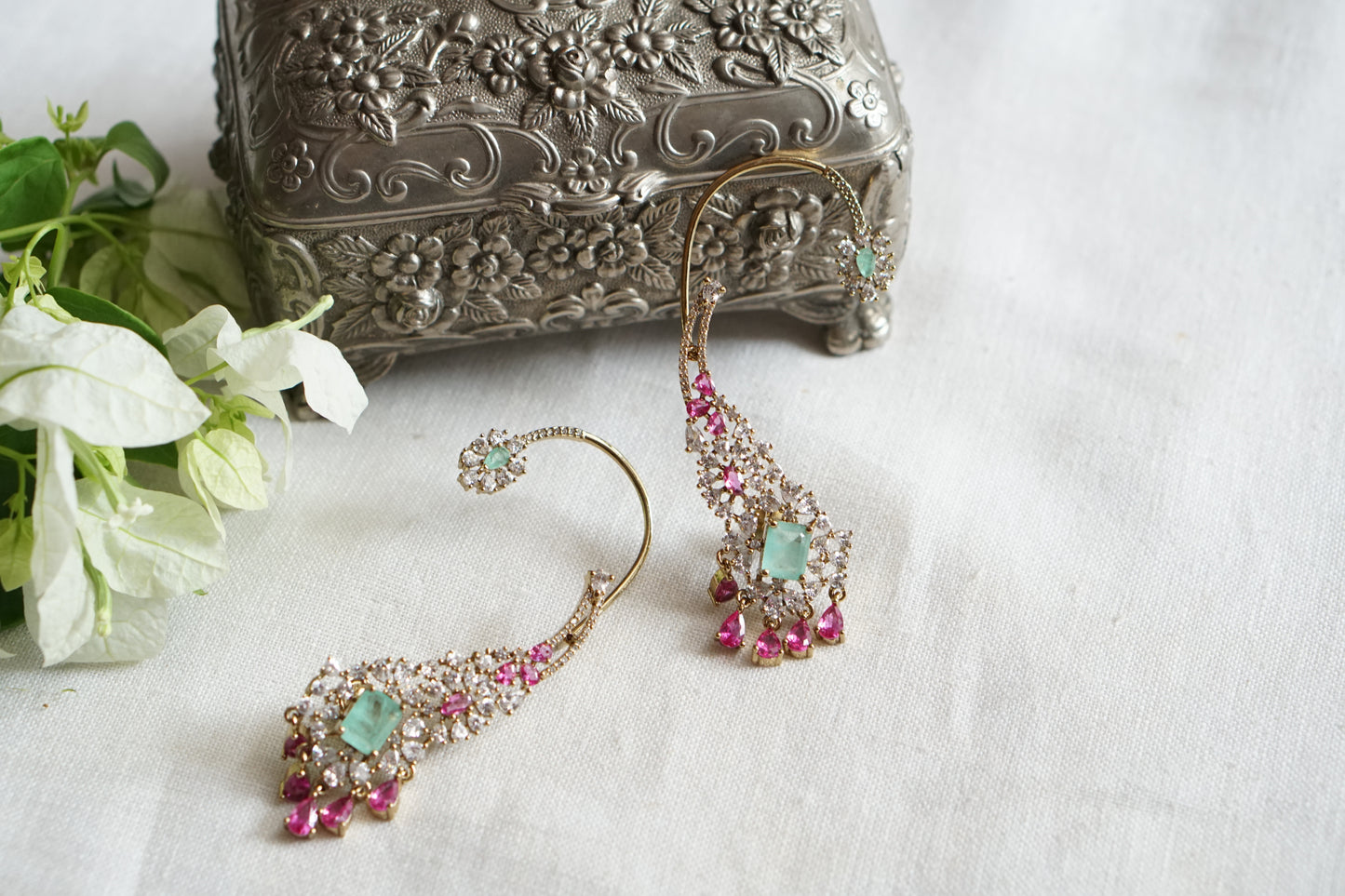 Ad  Stone Earcuff Earrings (1-5511)(B)