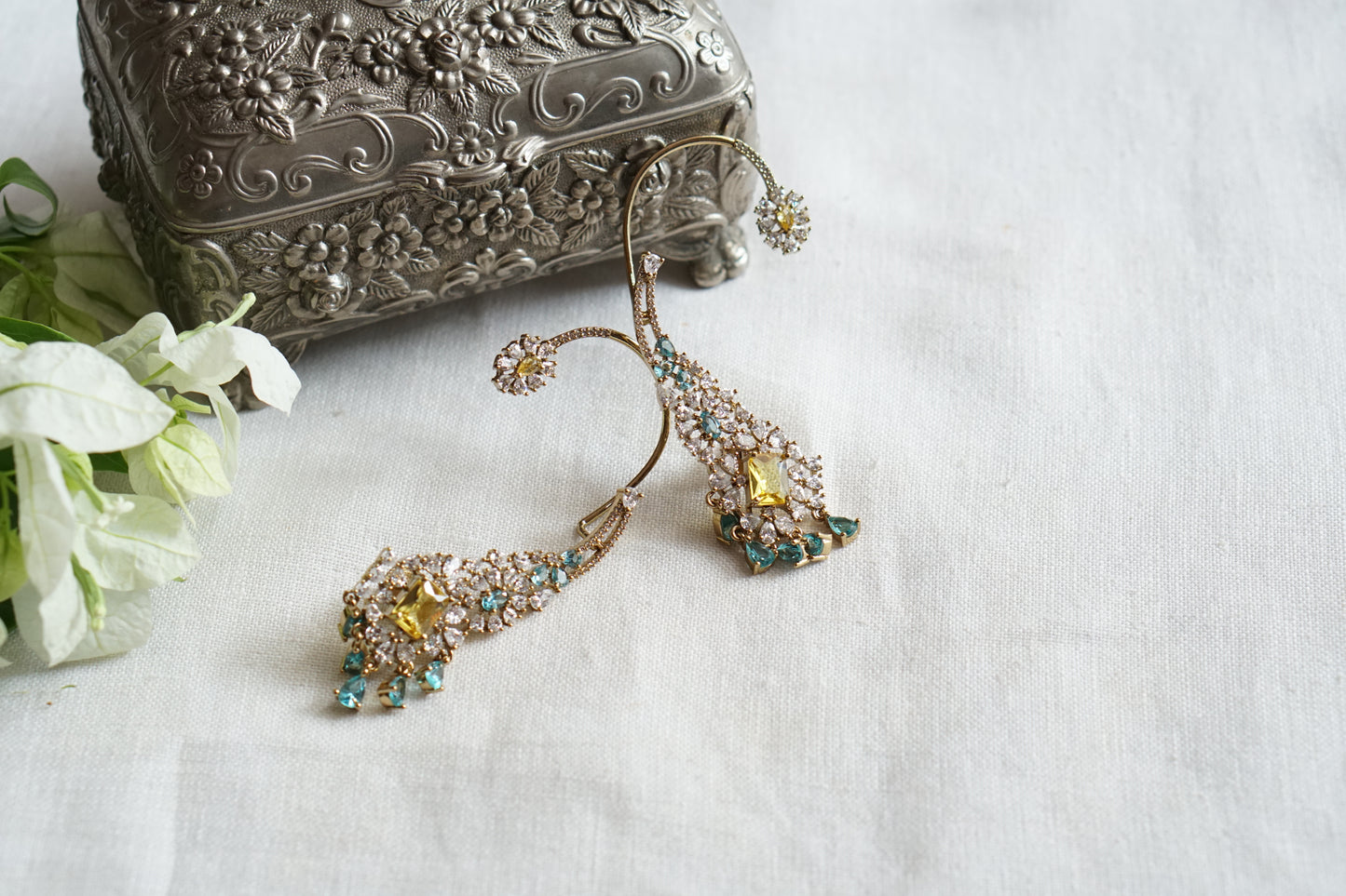 Ad  Stone Earcuff Earrings (1-5510)(B)