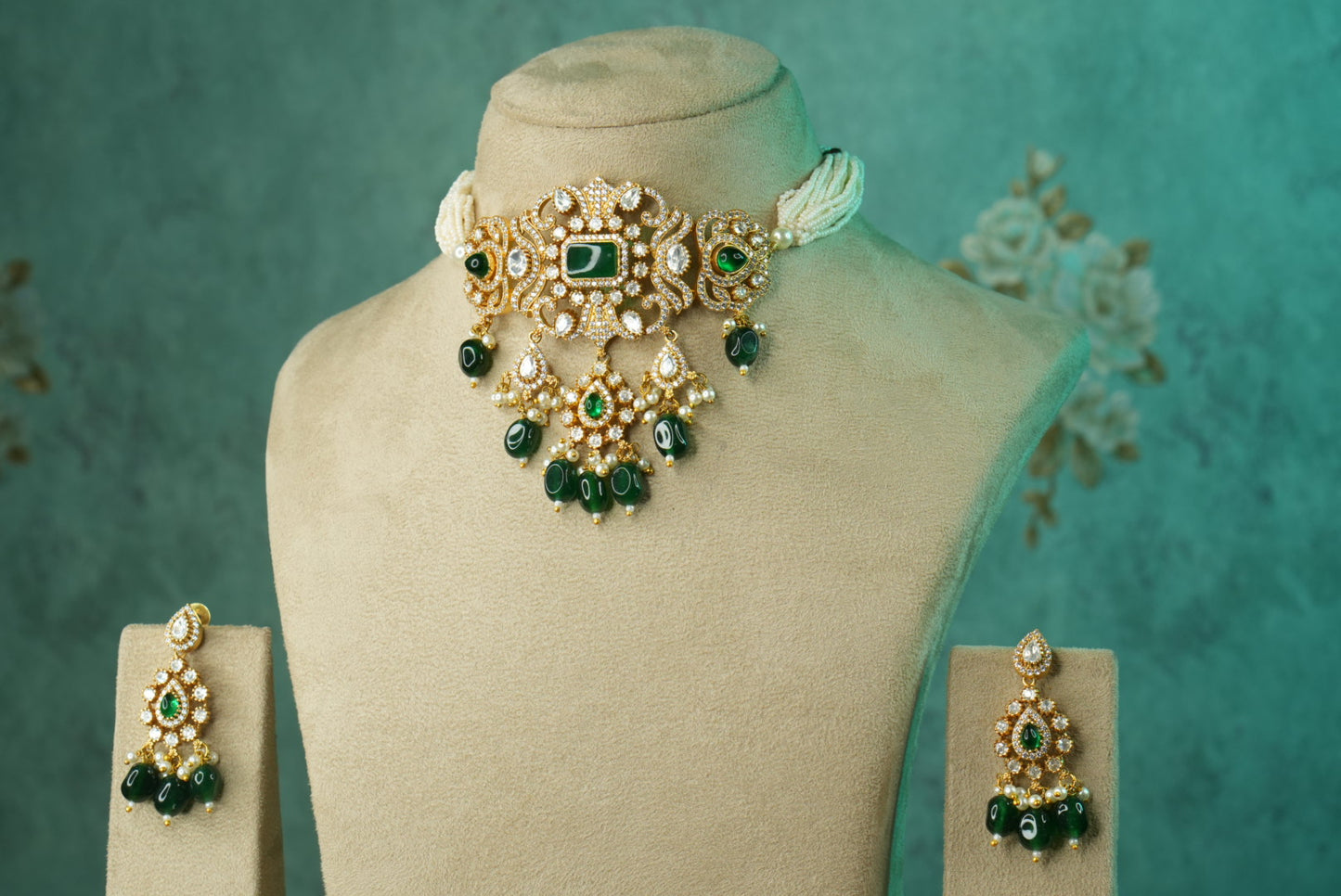 Polki Choker Set (4-8931)(A)