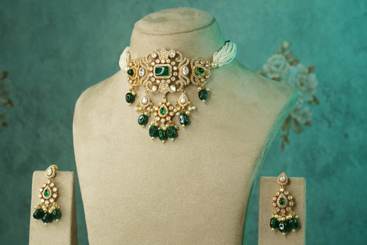 Polki Choker Set (4-8931)(A)