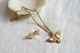 Bird Polki Pendant Set (4-8432)(B)