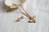Bird Polki Pendant Set (4-8432)(B)