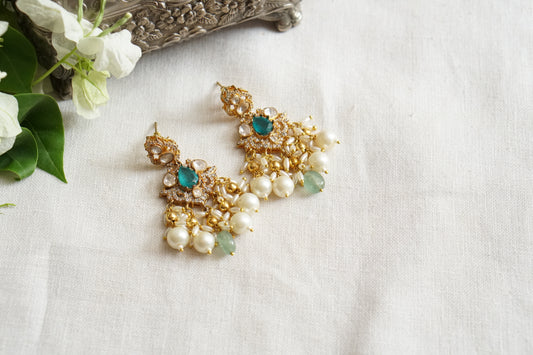 Mossainite Polki Earrings (1-5513)(R)