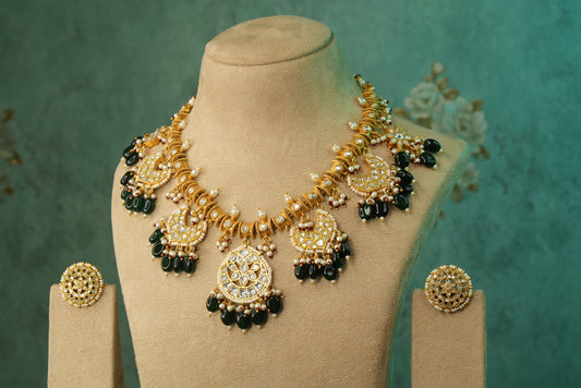 Kundan Necklace Set (4-8934)(A)