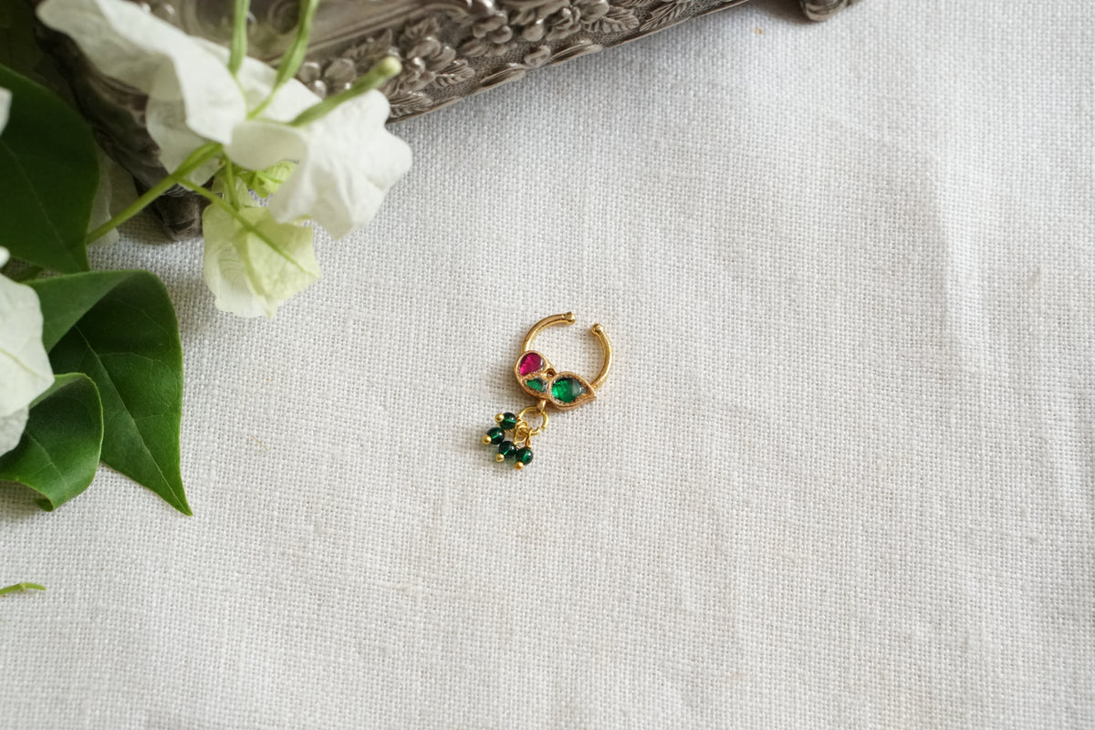 Kundan Septum Nosering(2-327)(R)