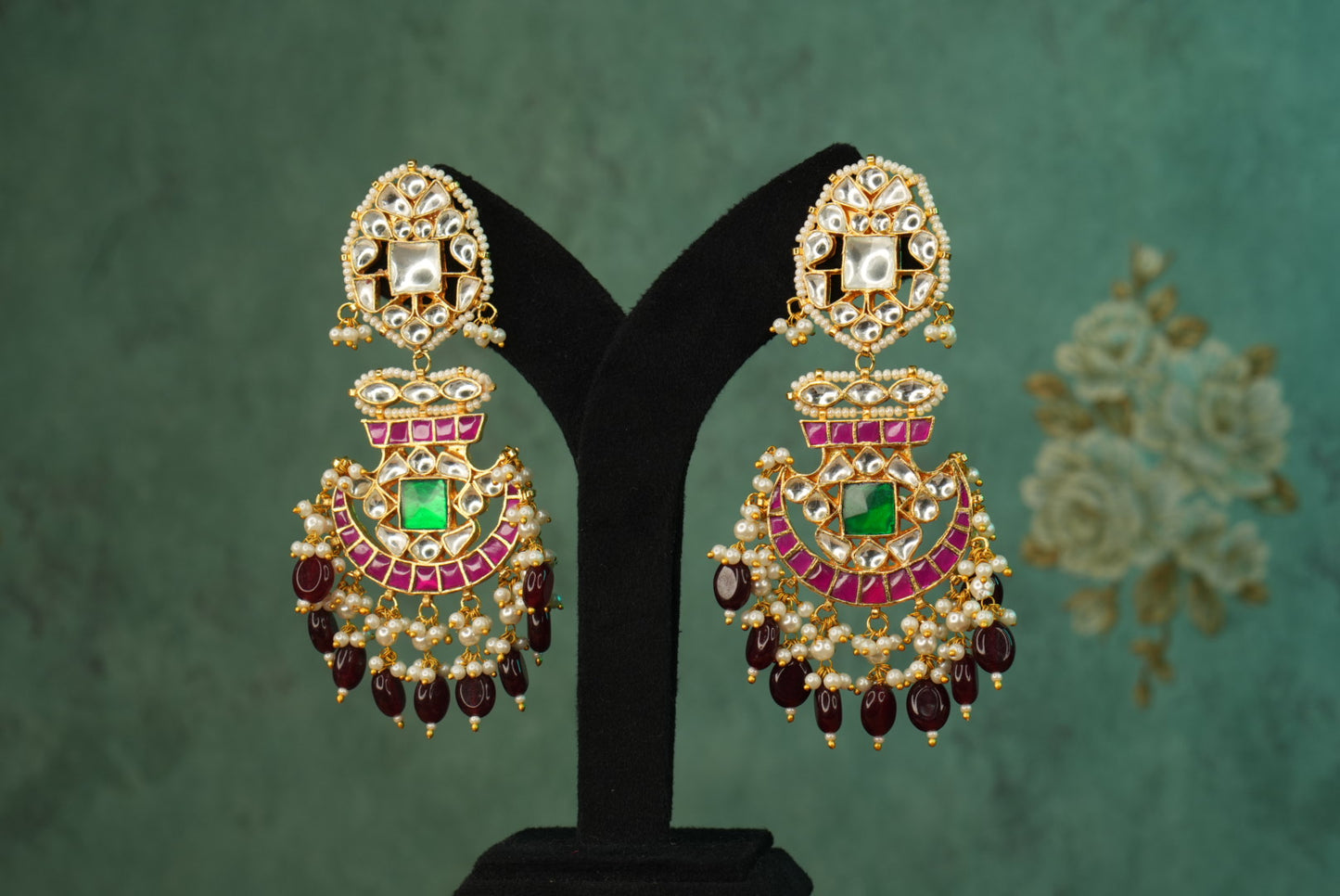 Kundan Earrings (1-5043)(A)