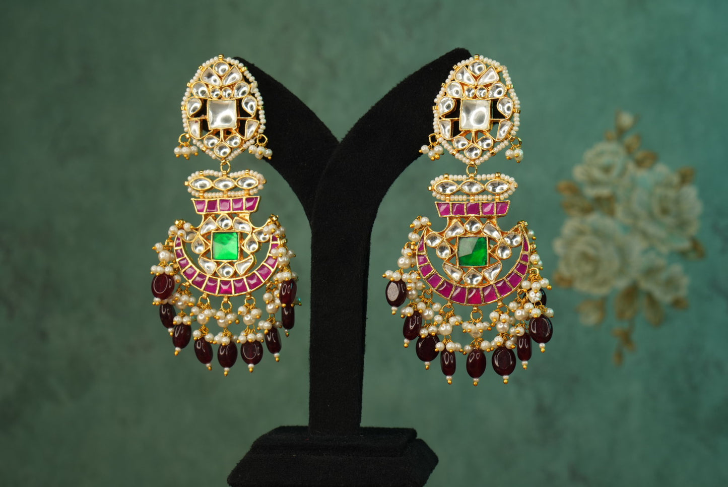 Kundan Earrings (1-5043)(A)
