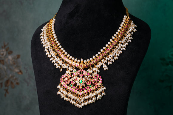 Kundan Necklace  (4-8412) (EX)
