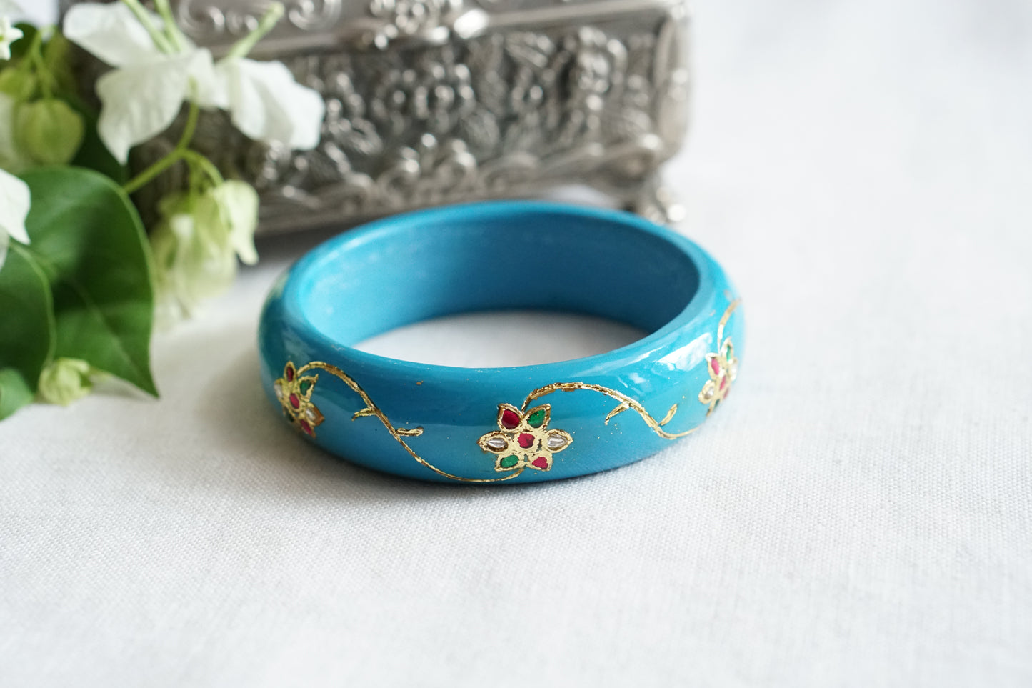 Kundan Bangle (3-501)(R)