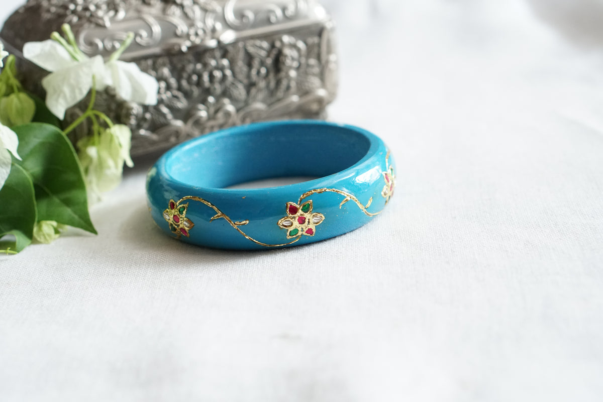 Kundan Bangle (3-501)(R)