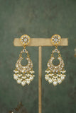 White Kundan Chandbali (1-4915)(R) - JEWELSTYLE