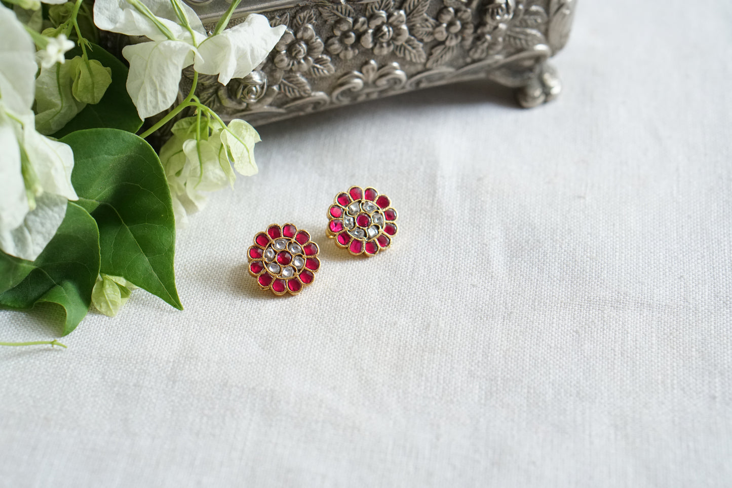 Kundan Bugadi Earrings (1-5515)(R)