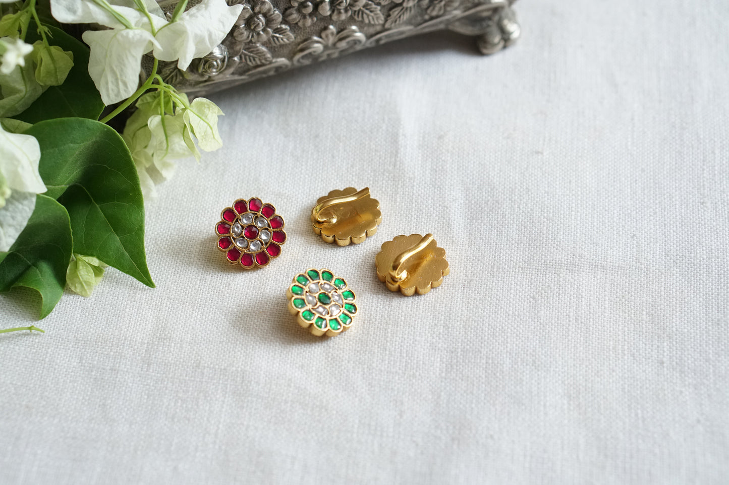 Kundan Bugadi Earrings (1-5515)(R)