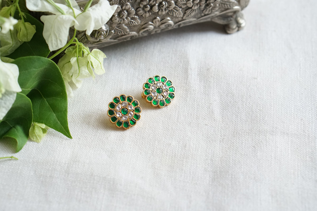 Kundan Bugadi Earrings (1-5515)(R)