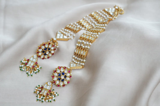 Kundan earring (1-3596)(PREORDER)