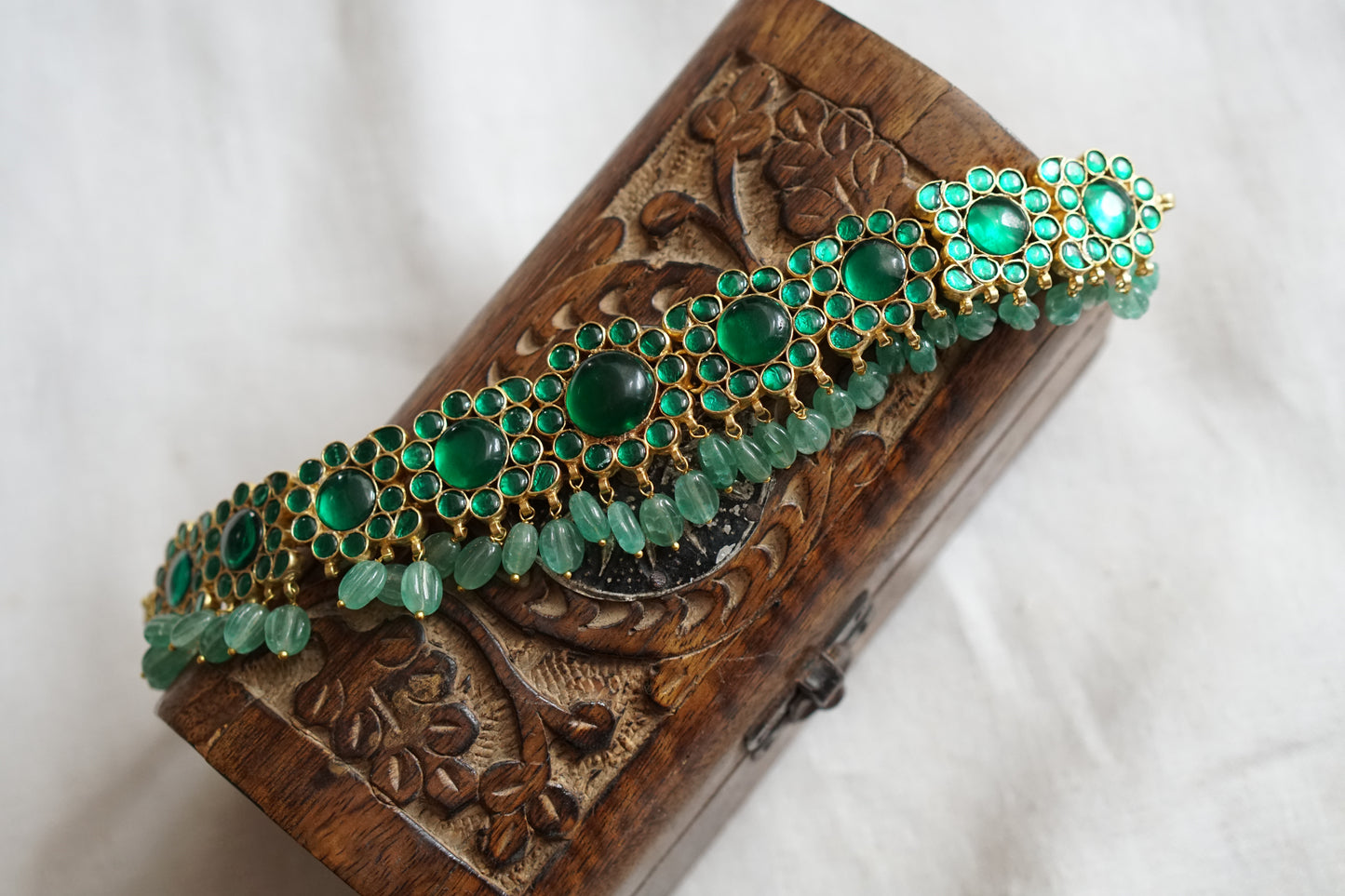 Green Kundan choker(4-9537)(R)