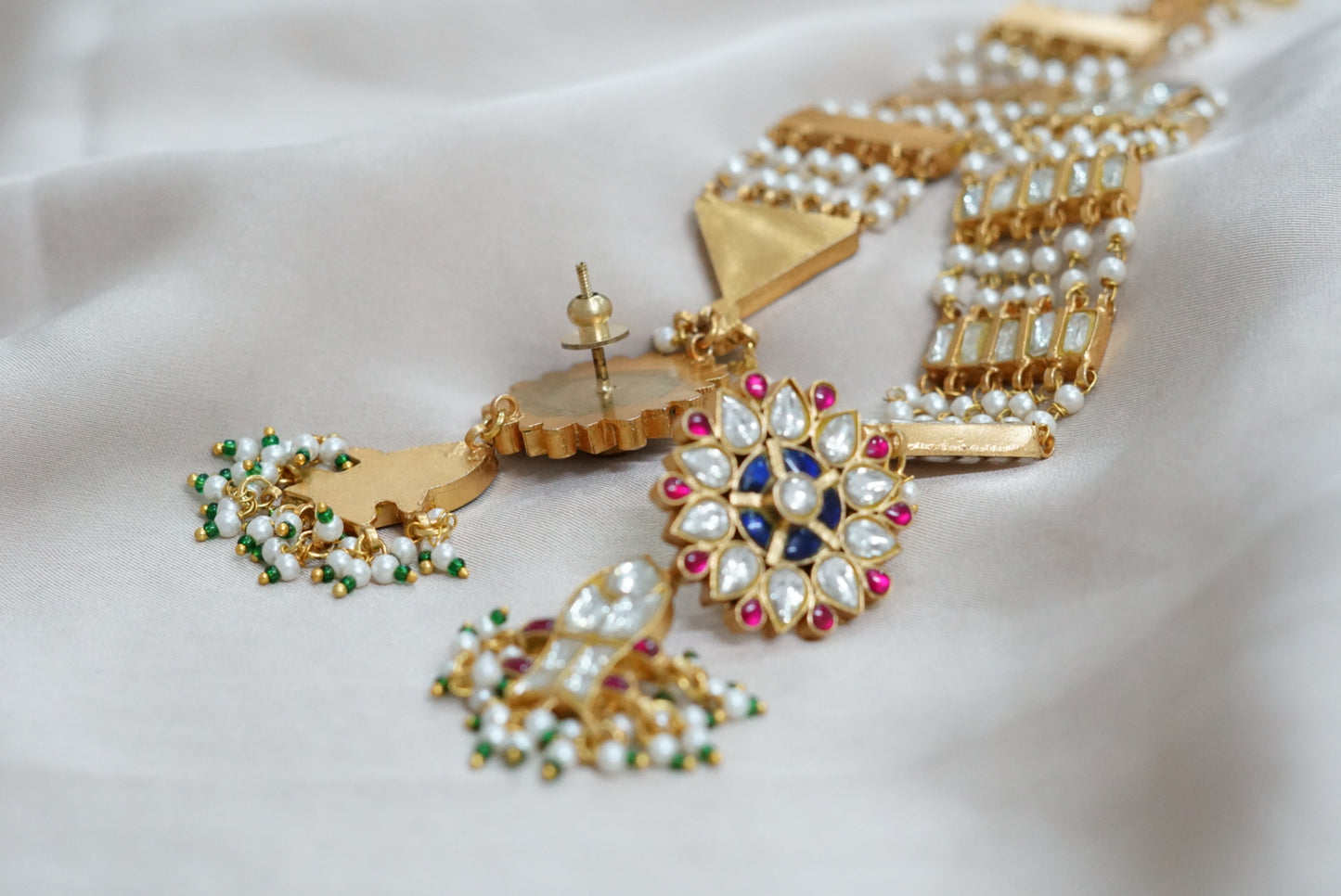 Kundan earring (1-3596)(PREORDER)