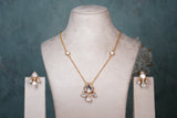 Mossainite Polki pendant Set (4-8411) (EX)