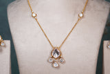 Mossainite Polki pendant Set (4-8411) (EX)